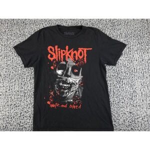 Slipknot Wait and Bleed Graphic T-Shirt Mens Small Black Short Sleeve Band Tee